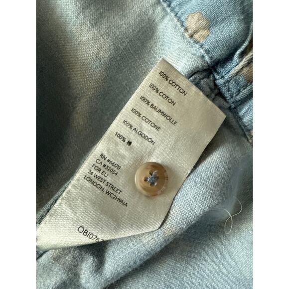 Anthropologie‎ Pilcro and Letterpress Rochelle Shirtdress Denim Light Size 12 - Picture 11 of 11